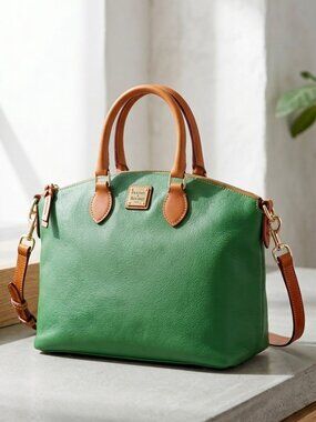Dooney & Bourke Dillan Satchel in Kelly Green EUC